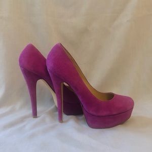 ALDO Suede Orchid Womens High Heel Pump Platform Stilettos